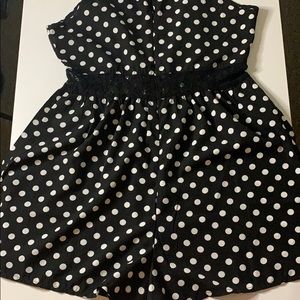 Black and White Polka Dot Romper